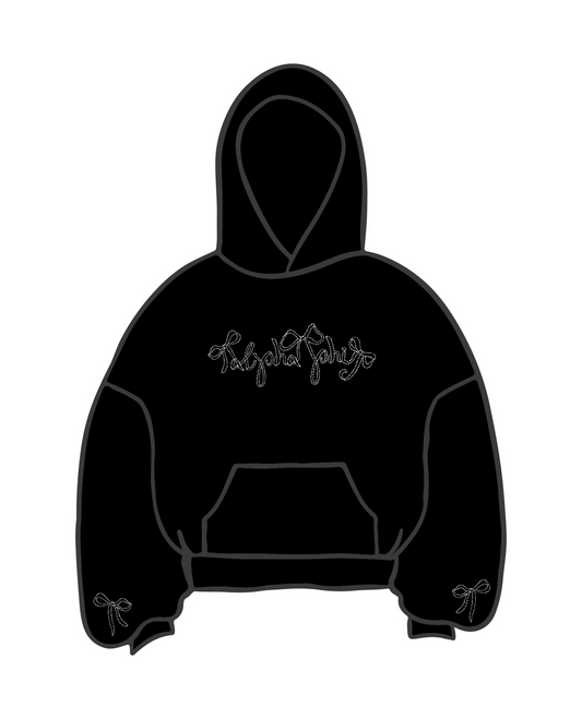 Alpha Phi 'Black Bow' Hoodie