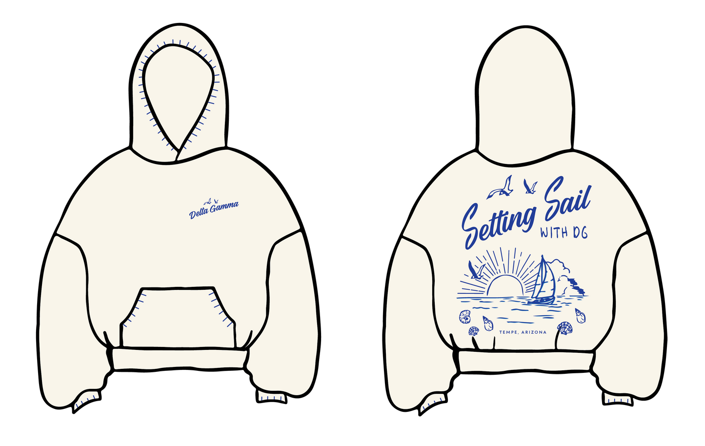 Delta Gamma 'Setting Sail' Hoodie