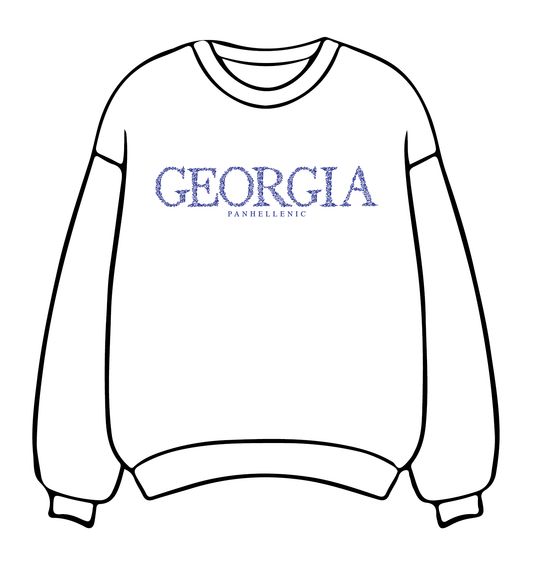 University of Georgia x Panhellenic 'Floral' Crewneck