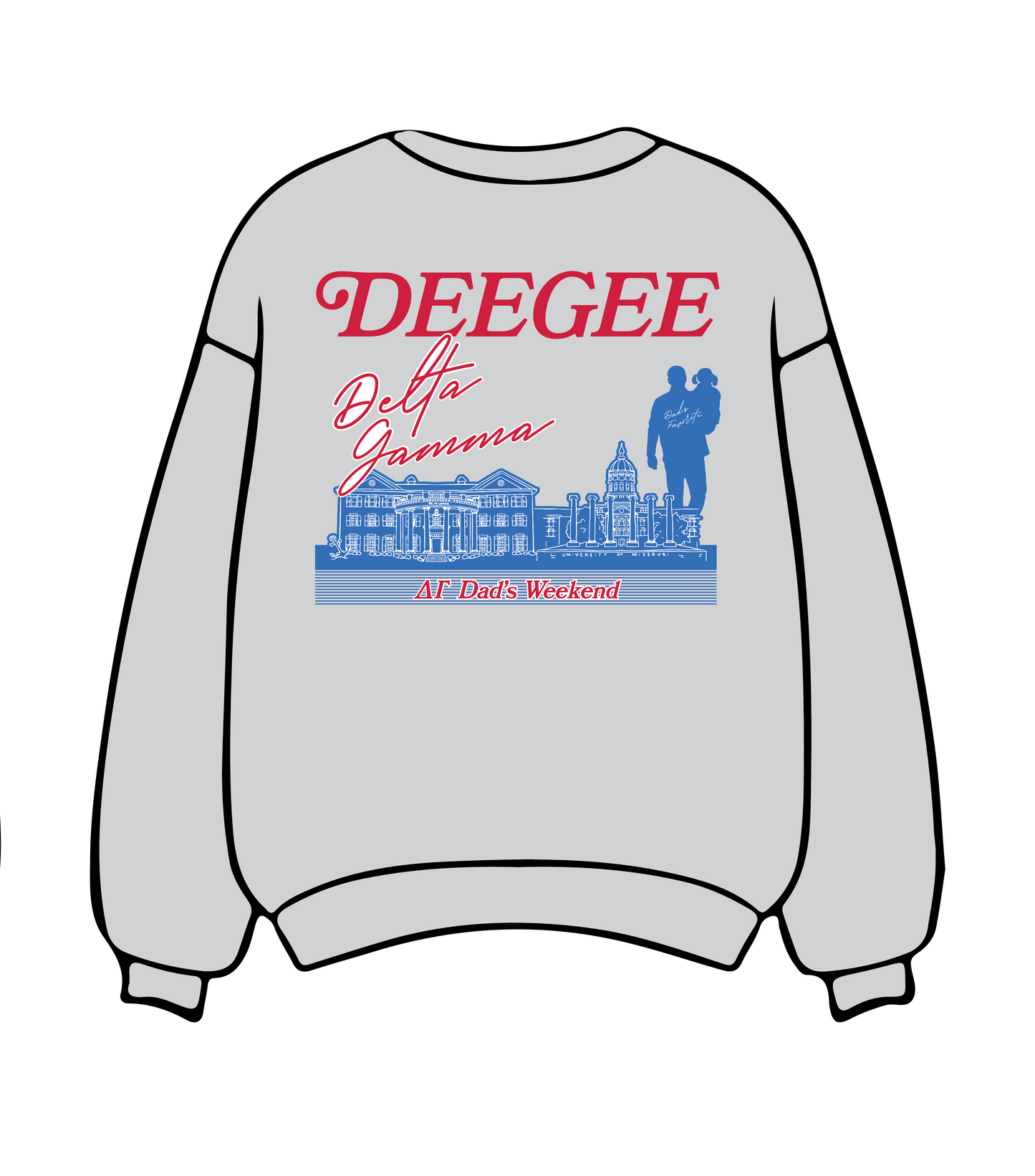 University of Missouri x Delta Gamma 'Dad's Weekend' Crewneck