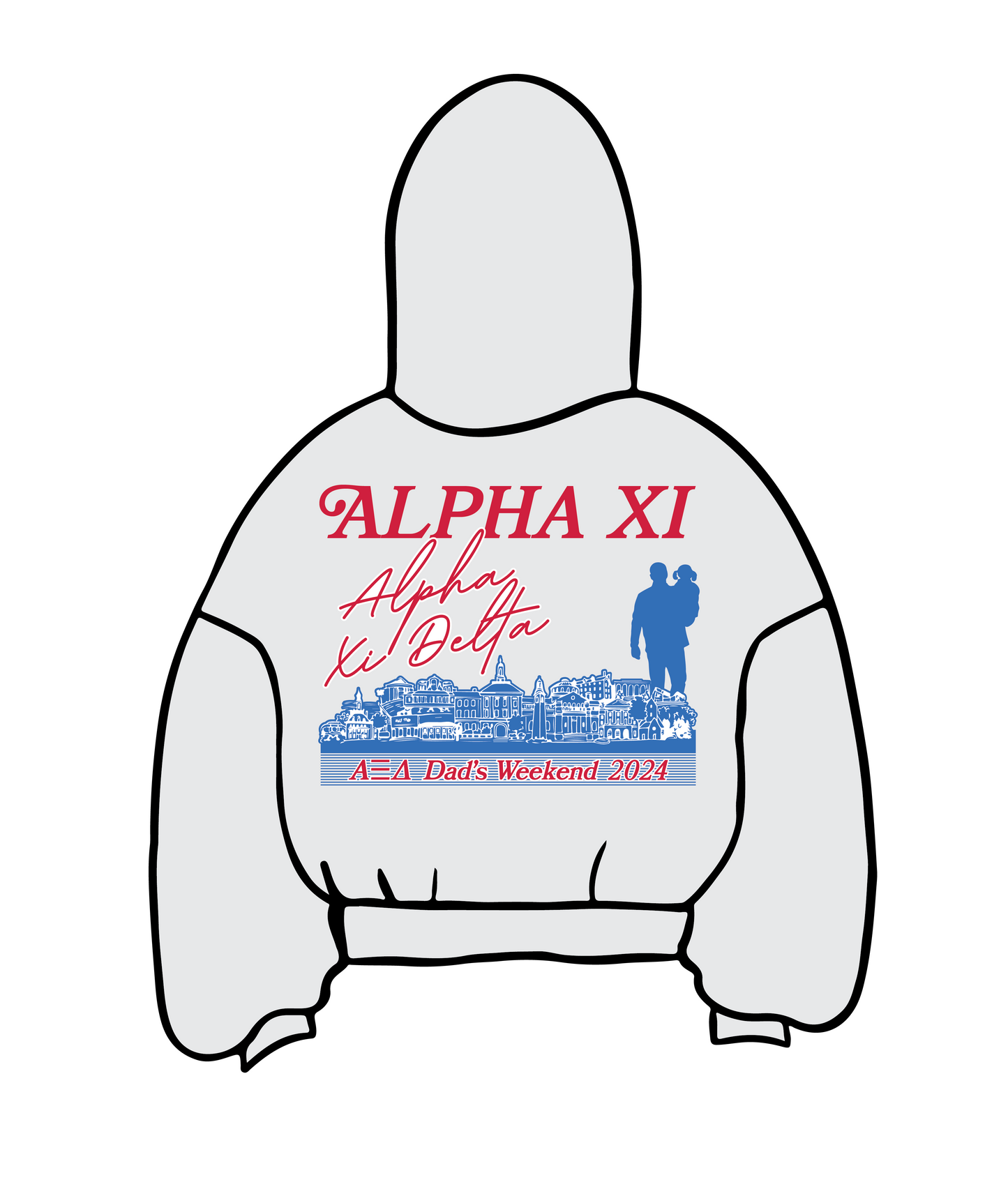 Miami University x Alpha Xi Delta 'Dad's Weekend 2024' Hoodie