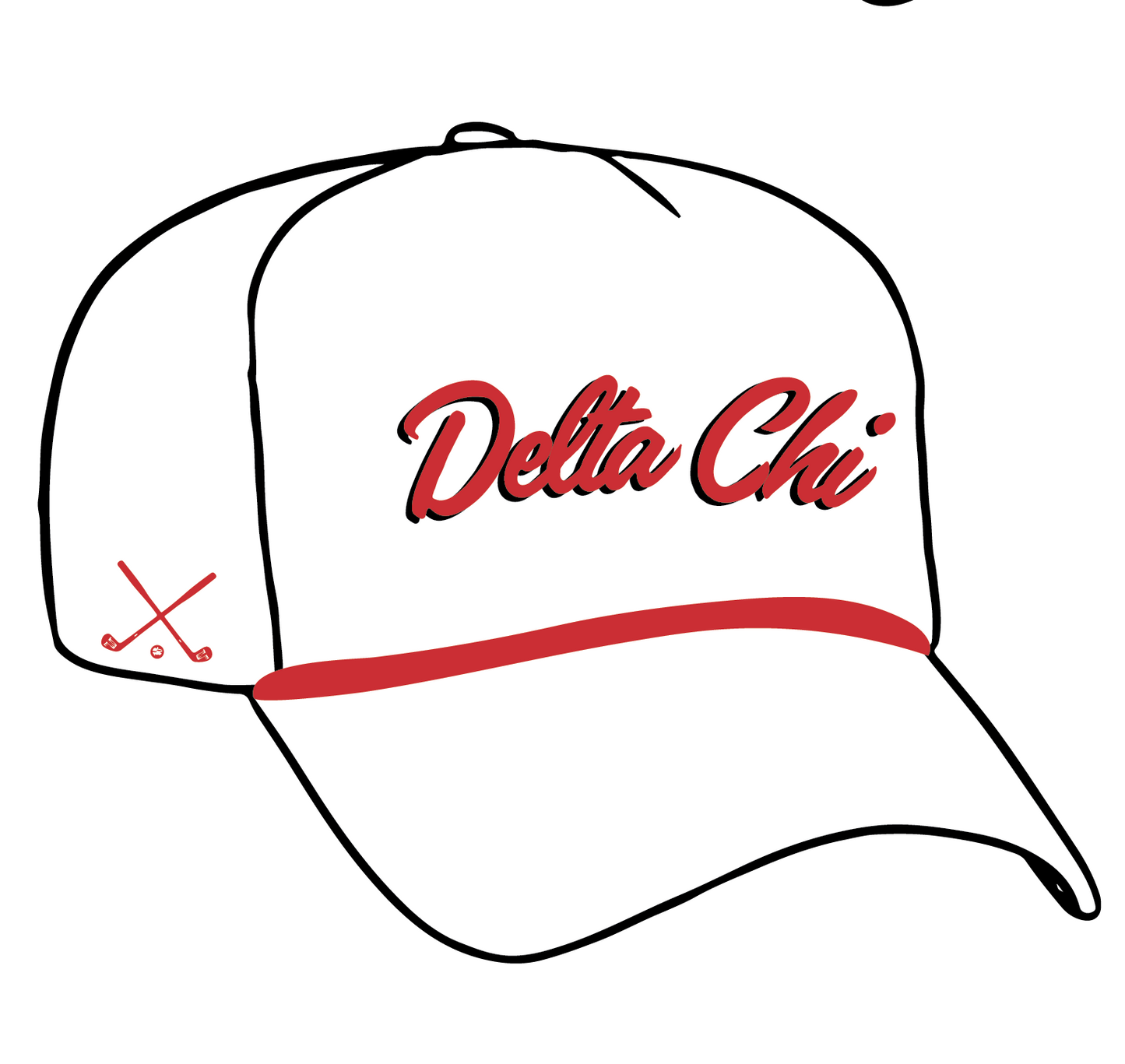 University of Nebraska at Omaha x Delta Chi 'Golf Scramble 2024' Hat